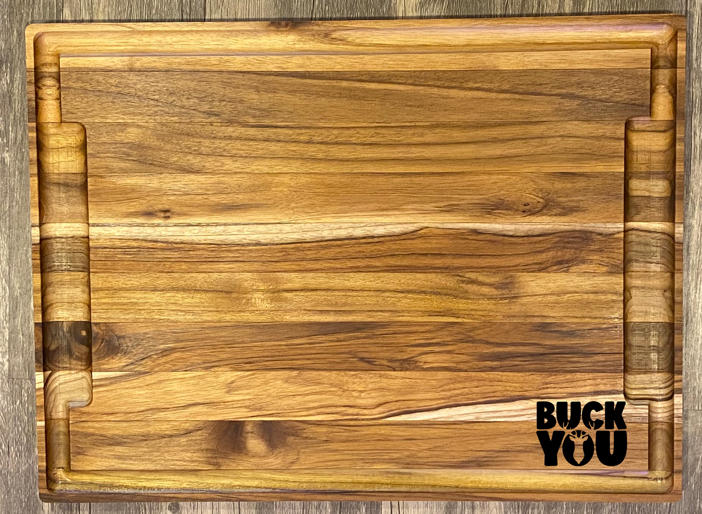 Large Teak Cutting Board - Handmade Kitchen Accessory - Personalize choose a design.