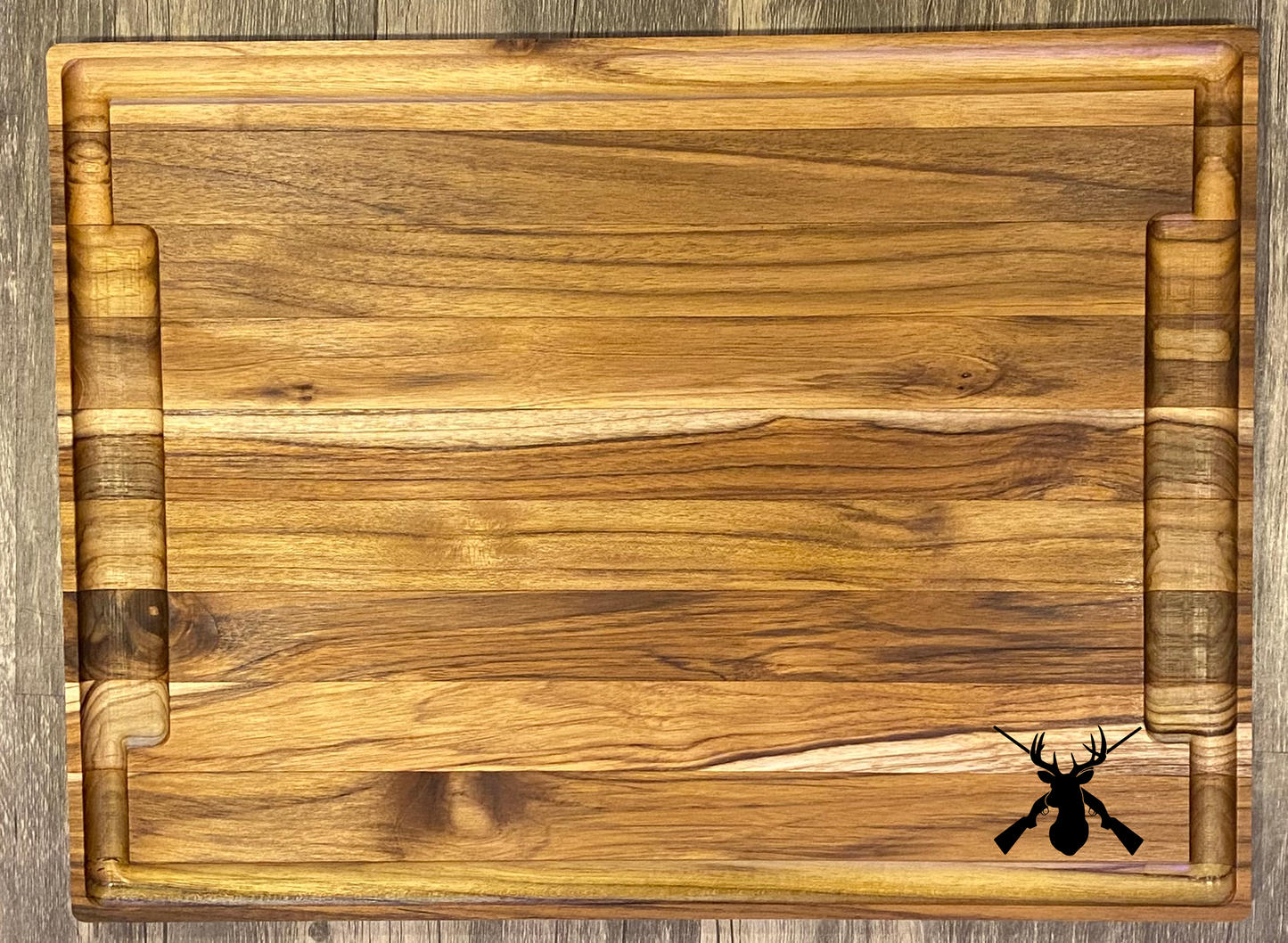 Large Teak Cutting Board - Handmade Kitchen Accessory - Personalize choose a design.