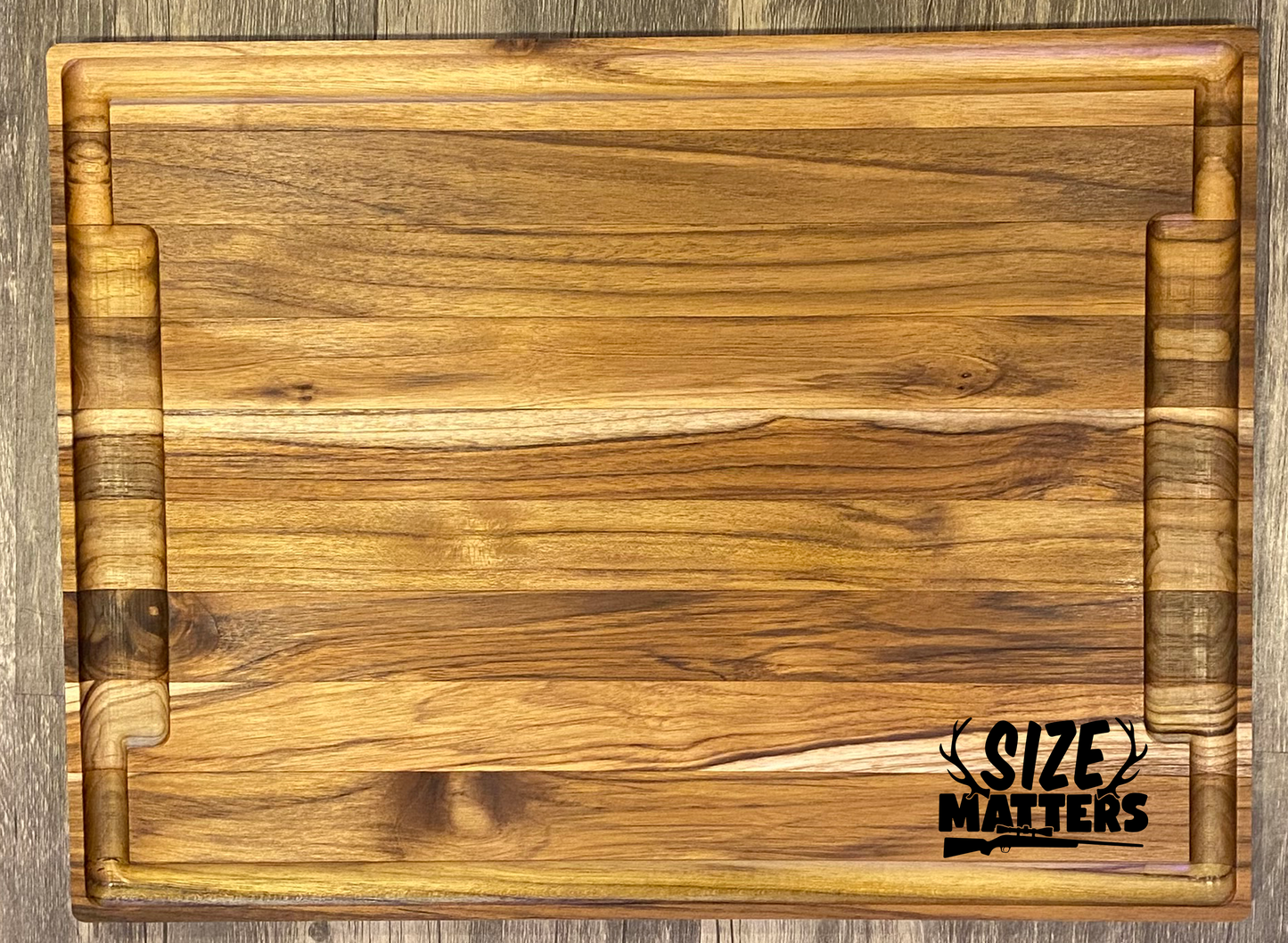 Large Teak Cutting Board - Handmade Kitchen Accessory - Personalize choose a design.