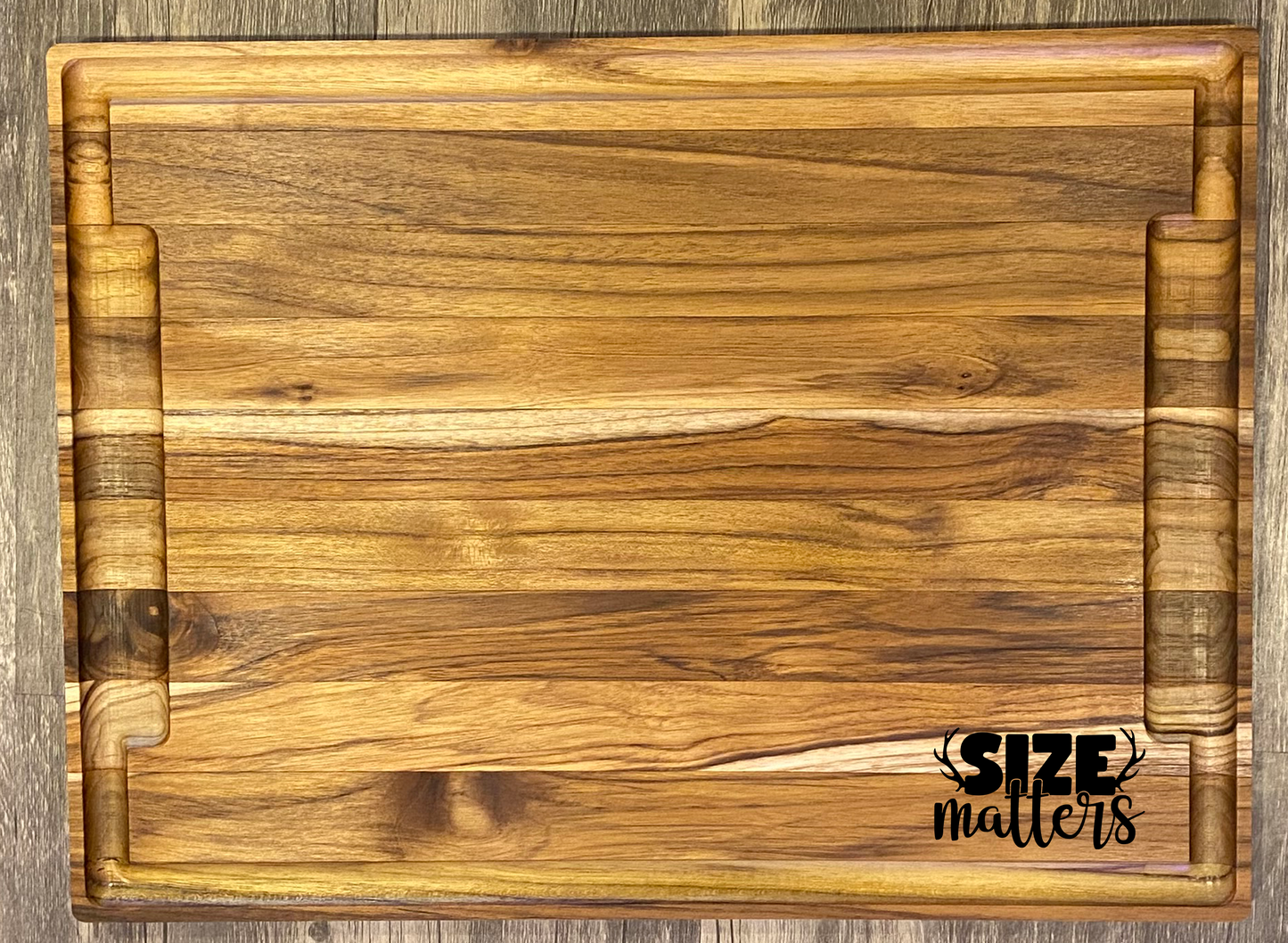 Large Teak Cutting Board - Handmade Kitchen Accessory - Personalize choose a design.