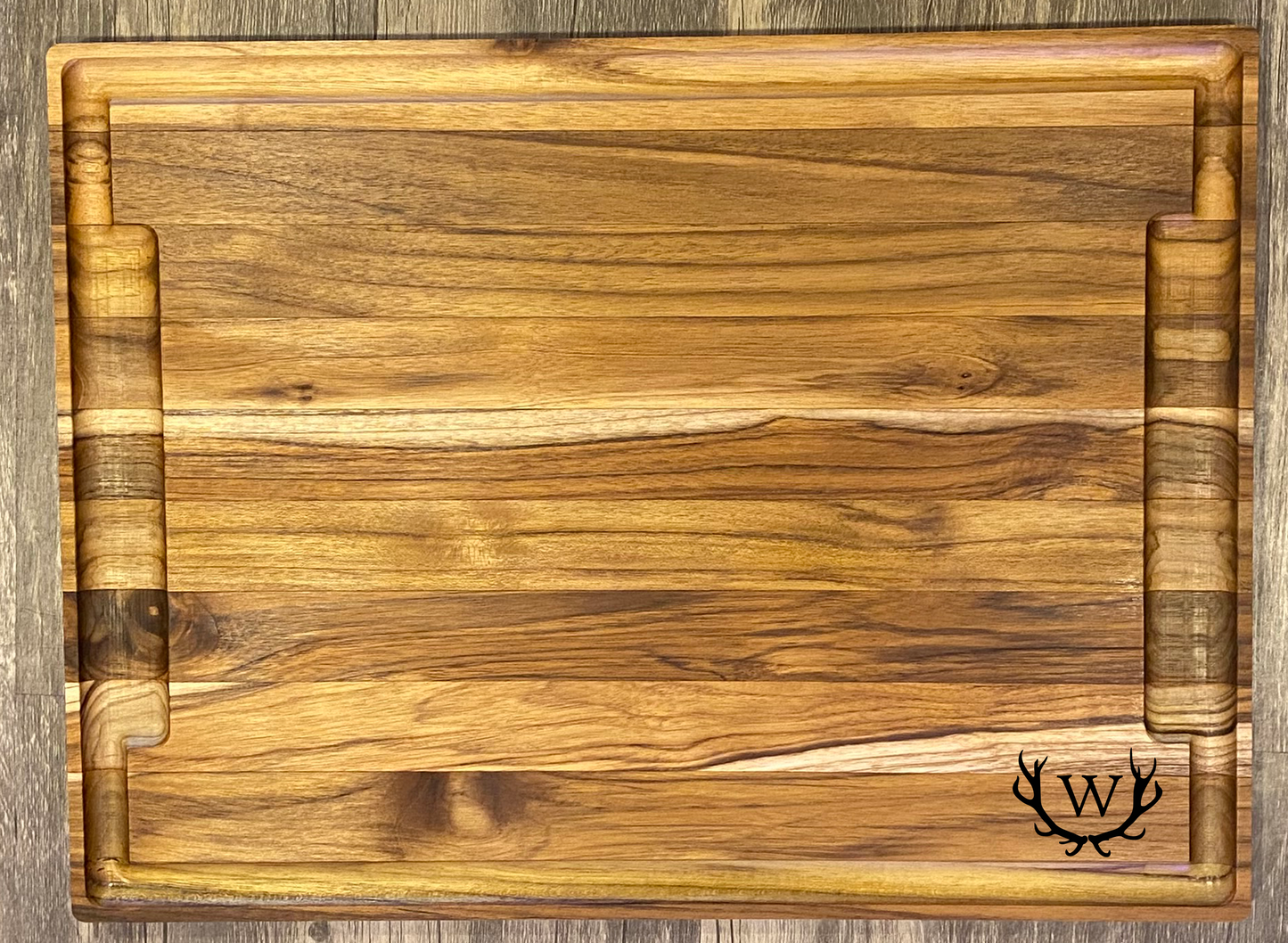 Large Teak Cutting Board - Handmade Kitchen Accessory - Personalize choose a design.