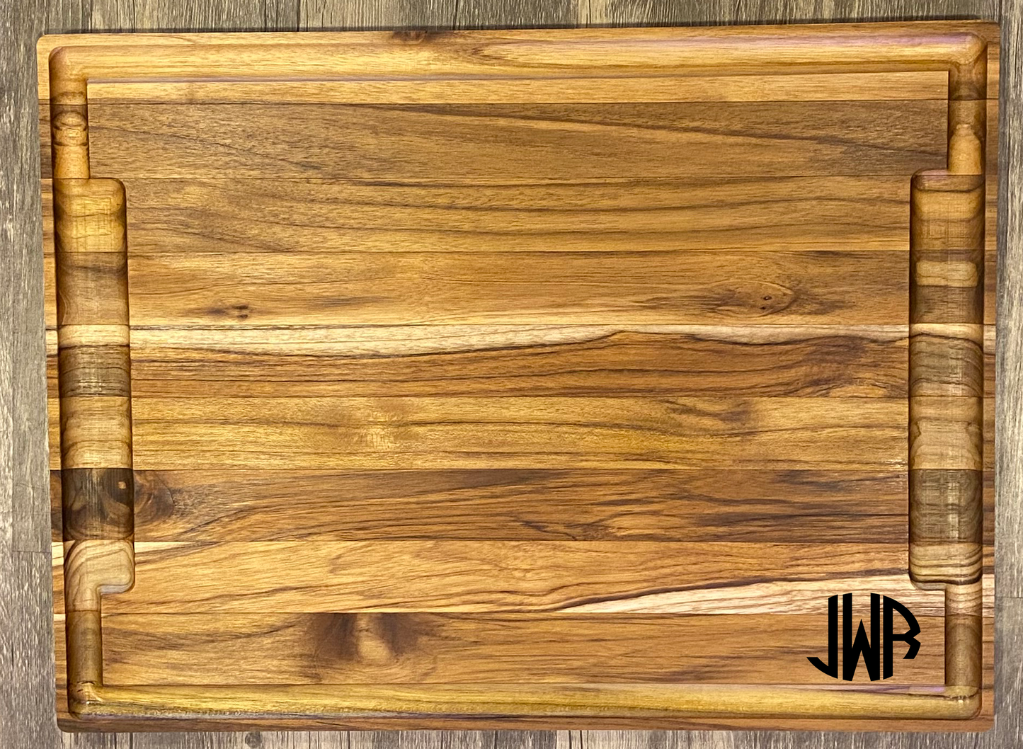 Large Teak Cutting Board - Handmade Kitchen Accessory - Personalize choose a design.