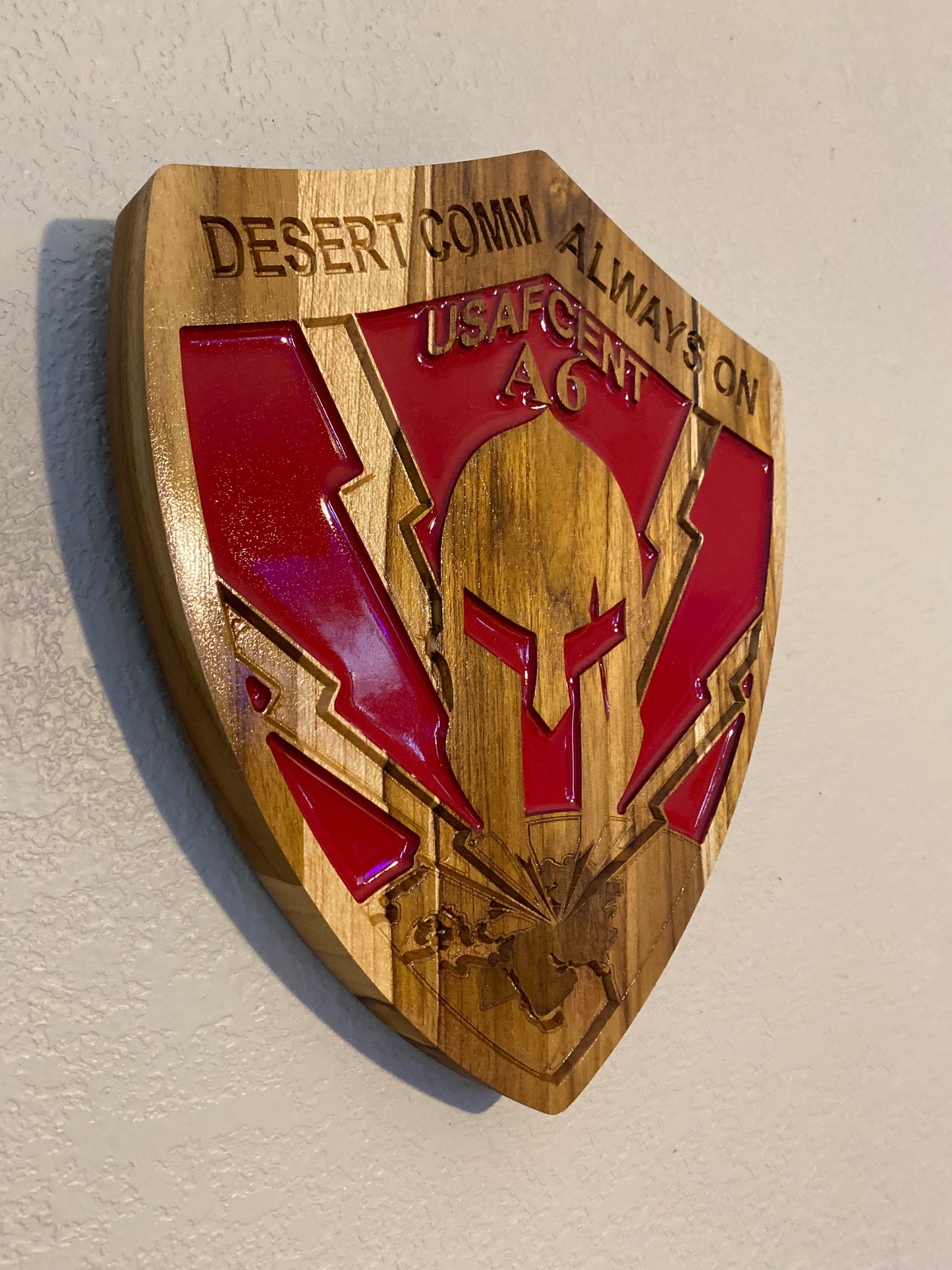 Custom Epoxy Military Plaque -