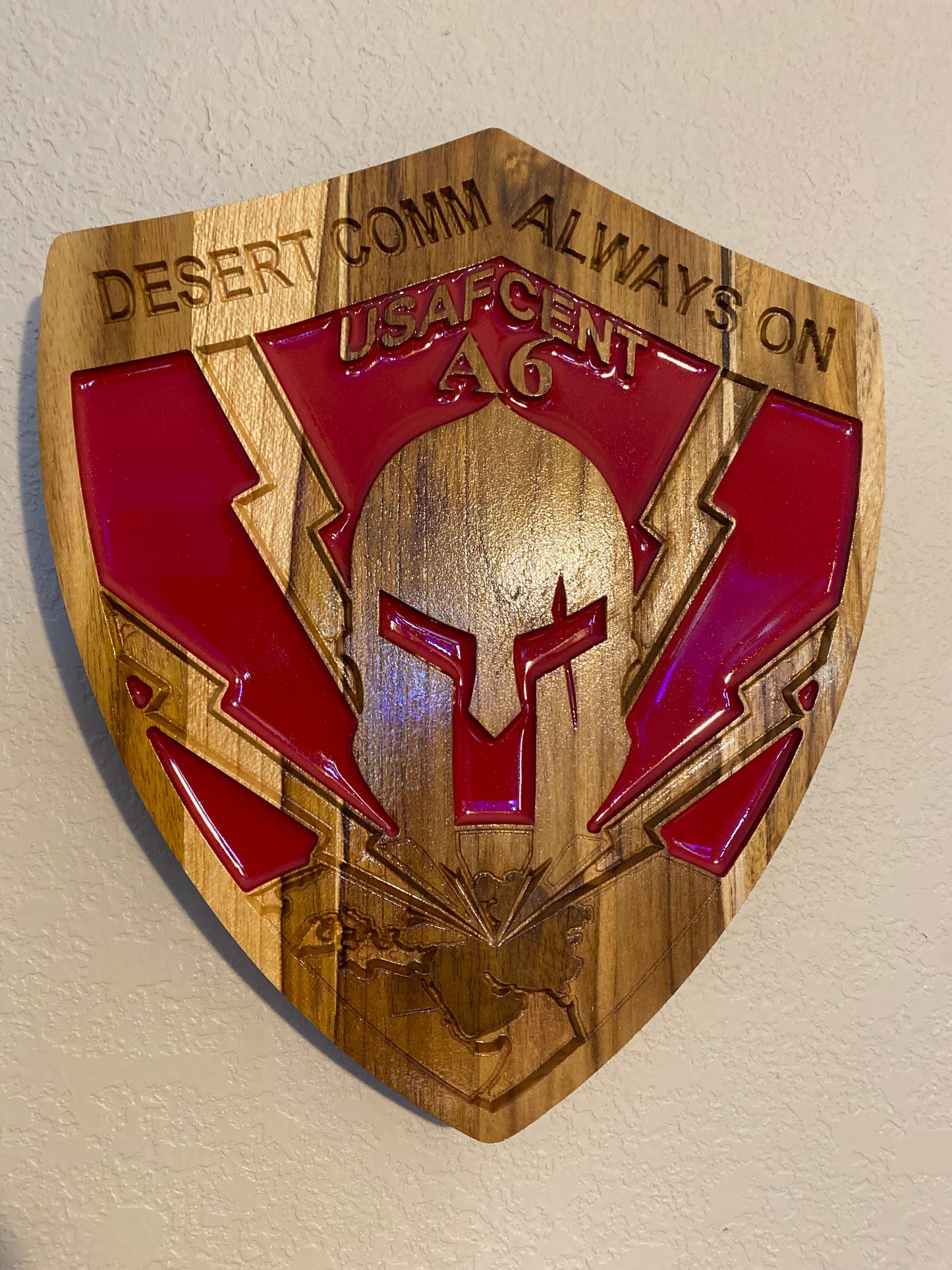 Custom Epoxy Military Plaque -