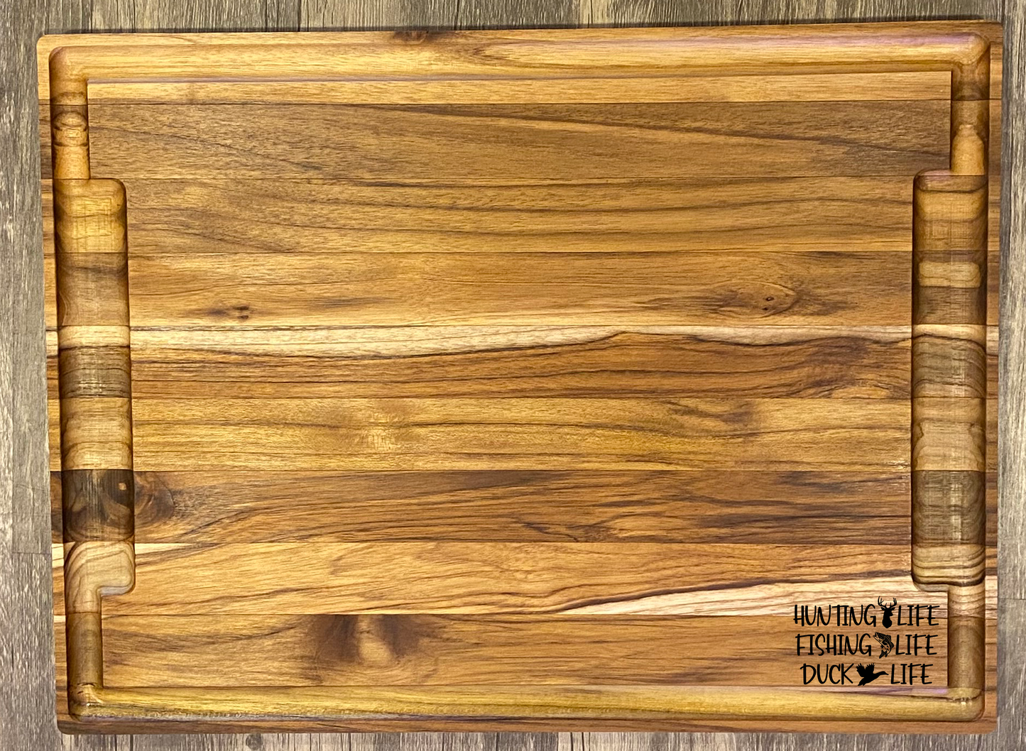 Large Teak Cutting Board - Handmade Kitchen Accessory - Personalize choose a design.