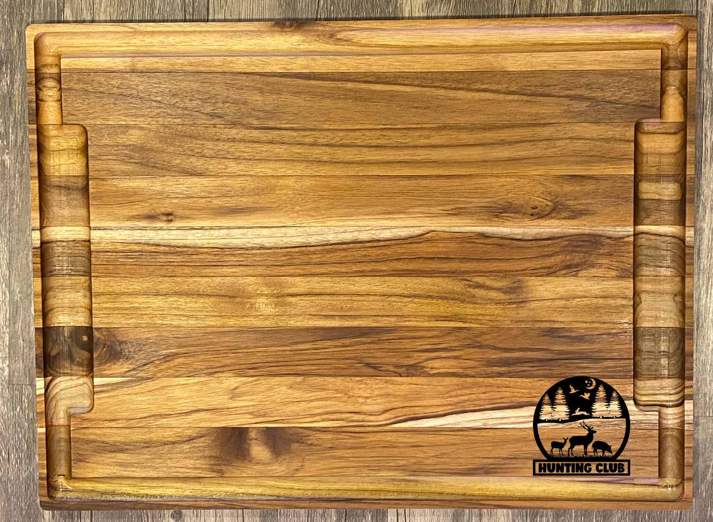 Large Teak Cutting Board - Handmade Kitchen Accessory - Personalize choose a design.