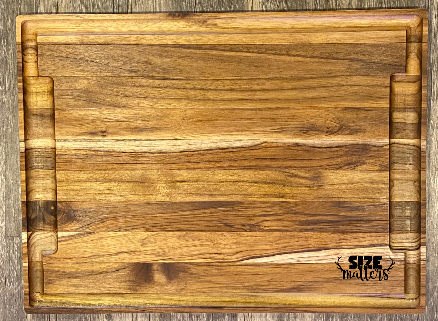 Large Teak Cutting Board - Handmade Kitchen Accessory - Personalize choose a design.