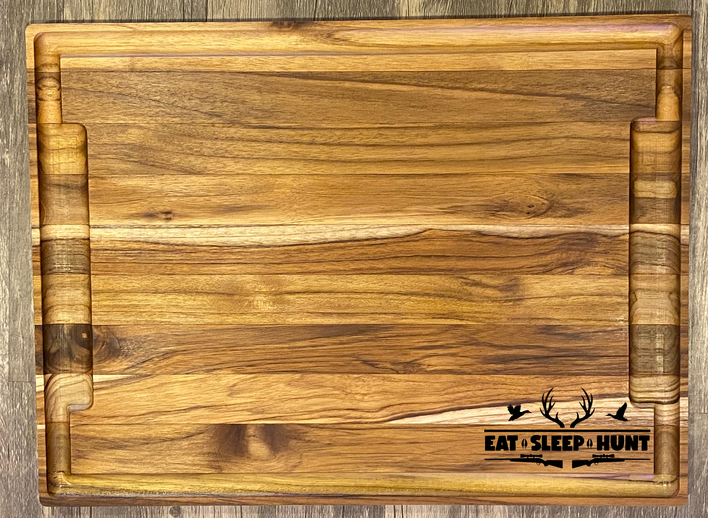 Large Teak Cutting Board - Handmade Kitchen Accessory - Personalize choose a design.