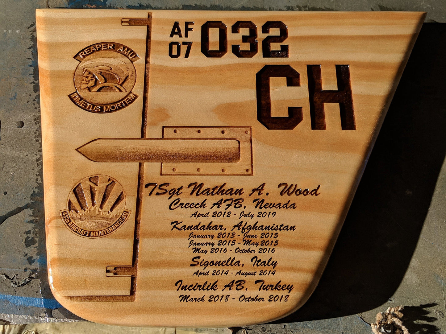 Custom Wood Plaques - 11" X 14" Going Away Plaque