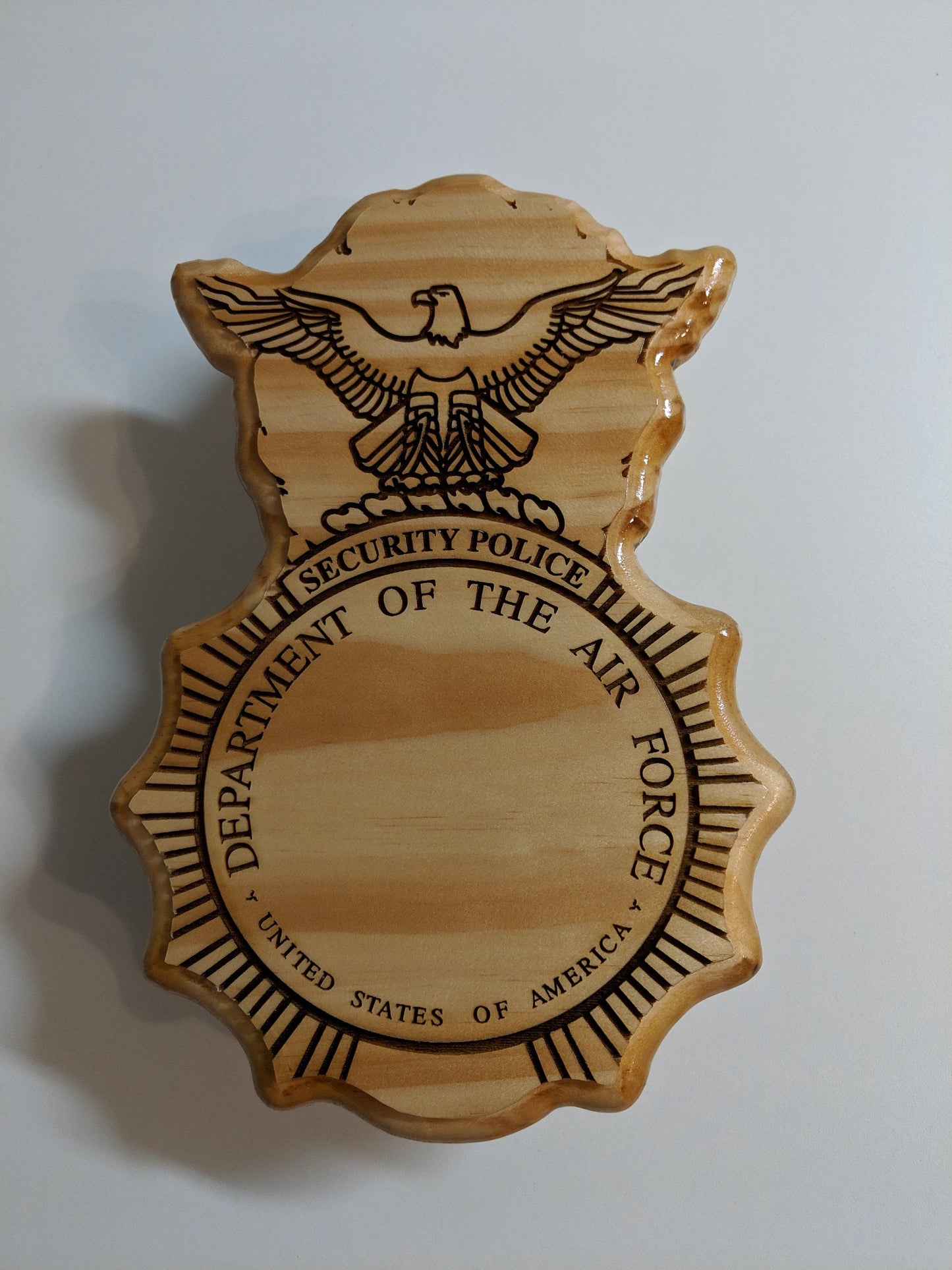 Security Forces USAF going away plaque