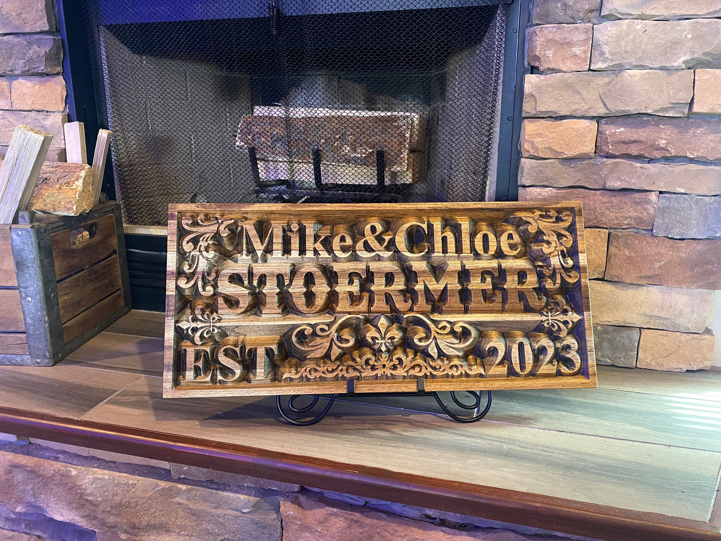 Custom Teak Wedding Sign - Personalize Your Special Day with Handcrafted Artistry